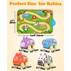 Helsort Baby Car Toys for 1 Year Old Boy with Musical Playmat, Animal Sounds and Pull Back Vehicles for Toddlers 1-3, Soft Baby Learning Toys 12-18 Months, 1st Birthday Gifts for One Year Olds