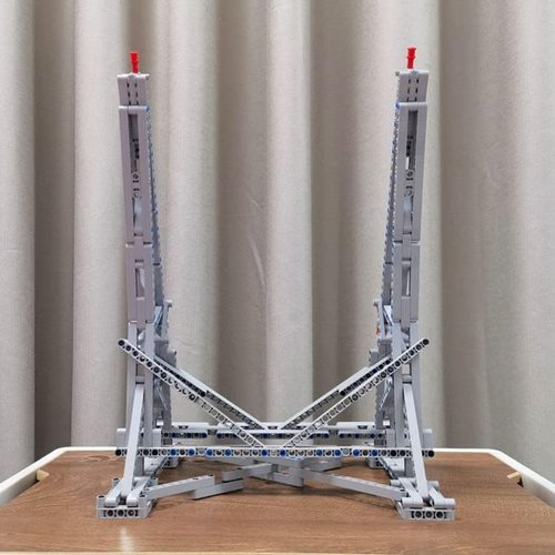 FULHOLPE Millenium Falcon Display Stand Vertical Holder Set, DIY Display Bracket Building Blocks Kit for 75192