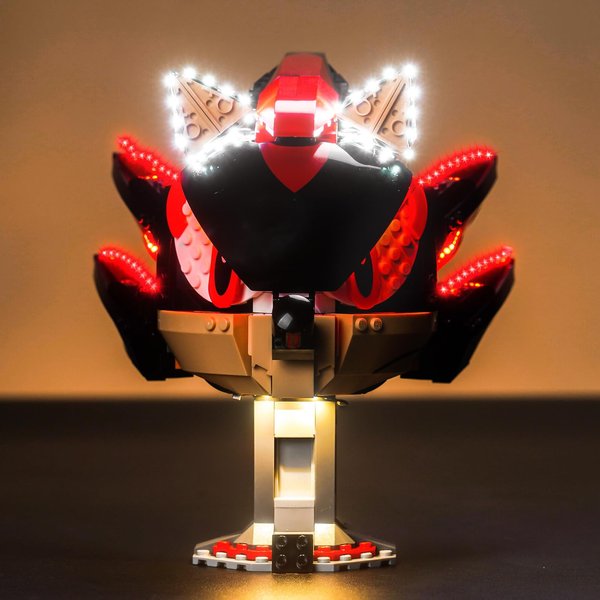BrickBling LED Lighting Kit Compatible with Lego Sonic The H' Edgehog: Shadow The H' Edgehog (NO Model), Lights Compatible with Lego 77000 Play Set (Classic Version Light)