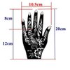 Xmasir 6 Sheets India Henna Tattoo Stencil Kit for Women Girl Hand Art Painting Temporary Tattoo Sticker Glitter Templates 7.87'' x 4''