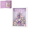 MEIEST Christmas Tree Picture Frame Building Blocks Set,Creative Xmas Building Set with Exquisite Frame,Fantasy Building Bricks Toys,Home Decor (Purple)