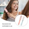 2Pcs Folding Hair Brush Hair Comb Portable Mini Massage Hair Brush Anti-Static Anti-knot for Women & Girls Size for Handbag (light)