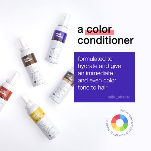 milk_shake Color Whipped Cream Leave In Coloring Conditioner - Provides Temporary Hair Color Tone, Cold Brunette