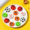 ZAKVOOR 70 Pcs Sport Ball Pencil Erasers Bulk for Classroom, Party Favor, Gift Filling, Home School Work Reward