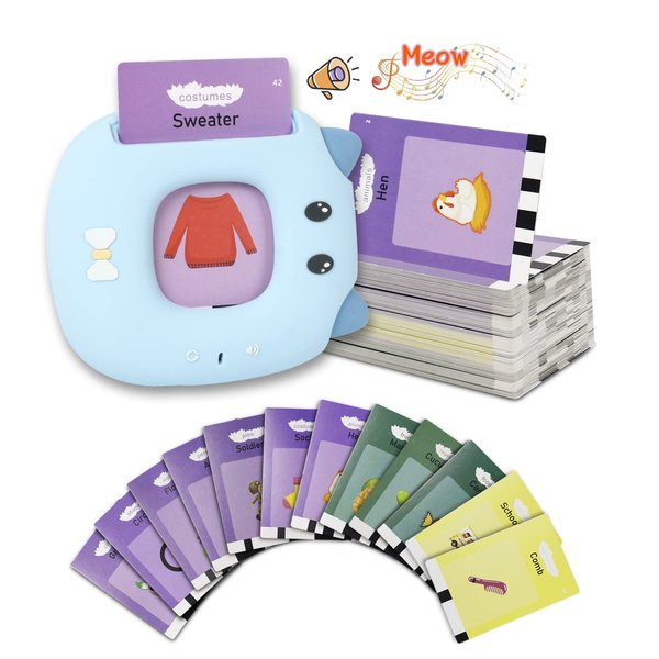 Kids Toddler Flash Cards with 224 Sight Words,Learn Letters Colors Number Shapes Animals Learning Toys Educational Preschool Gifts for Kids Age 3 4 5 6,Pocket Speech for Toddlers,