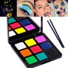 Bowitzki 9 Colors Water Activated Eyeliner Retro Hydra Liner Makeup Graphic Eyeliner UV Glow Fluorescent Color Face and Body Paint