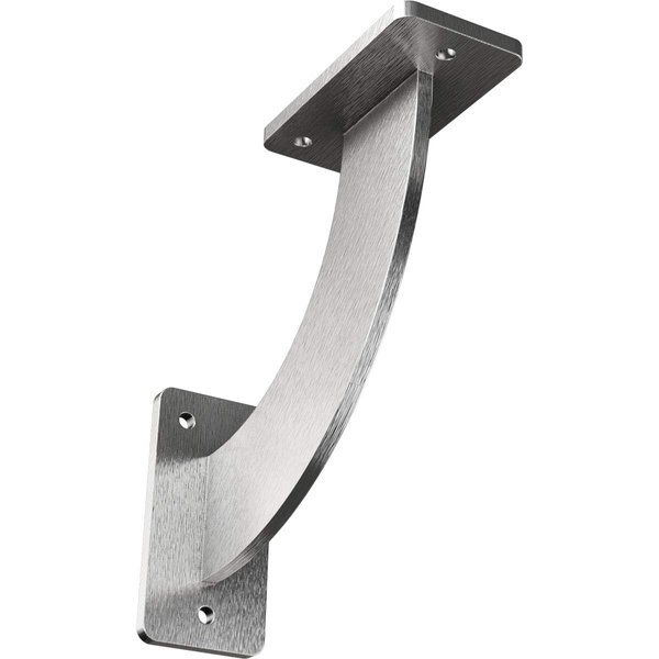 Ekena Millwork BKTM02X07X07BRSS 2-Inch W x 7-Inch D x 7-Inch H Bradford Bracket, Stainless Steel