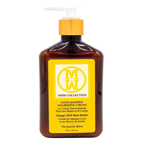 OMM Collection Natural Shea Mango Cacao Hand & Body Lotion - Moisturizer & Lightweight cream for Dry, Cracked Sensitive Skin - Non Greasy Super Hydration Promotes Skin Rejuventation