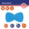 Detectaplast Blue plasters, Metal detectable and Waterproof plasters, Essential for Catering First aid kit in Food handling environments, Kitchen aid, 68 x 38 mm (Butterfly), 50 Strips