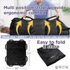 ZHEEYI Positioning Bed Pad with Reinforced Handles 55" x 40" Patient Transfer Sheet Aid Assistant for Body Lifting, Turning, Repositioning, for Elderly, Incontinence, Caregiver, Black