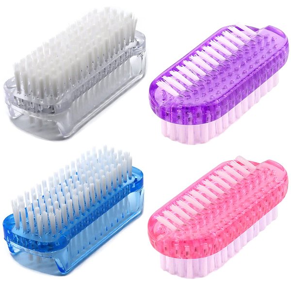 Nail Brush Two Sided Fingernail Scrub Brush Hand Cleaning Brushes Soft Stiff Bristles Nails Toes scrubber for Men Women Kids,4 PCS