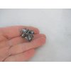 Mini silver metal gray butterfly crystal hair claw clip for thick hair
