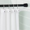 iDesign York Classic Shower Curtain Hooks, Set of 12, 1.25" x 2.5" x 3", White and Chrome