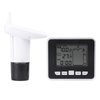 Marhynchus Ultrasonic Water Level Meter, Sensor Transmitter with Indoor Receiver, LCD Display, Temperature Monitoring, Alarm Setting, 100m Range, Suitable for Non-Corrosive Liquids