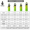 Farsea Insulated Water Bottle With Paracord Handle, Protective Silicone Boot and 2 Lids (Straw Lid & Spout Lid), Stainless Steel Water Bottle Wide Mouth, Double Wall Sweat-Proof BPA-Free, 18 oz