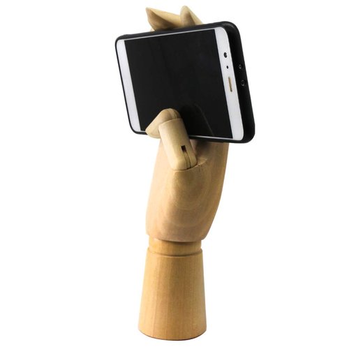 SIS Wood Art Mannequin Hand Model Statue,Sketching,Painting and More Pen Holder/Phone Holder-(Female Hand) 10 inch (Right,10 inch)