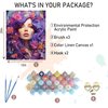 MBNTJHT Paint by Numbers Kit for Adults,Flower & Girl Paint by Number for Beginners,Unframed Oil Painting Kits for Home Wall Decor 16 X 20 Inch