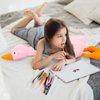 KEWO Duck Plush Pillow Stuffed Animal Toy, Cute Giant Goose Plush Duck Stuffed Animal,Soft Hugging Pillow for Kids Bedding (Pink,25.5 in)