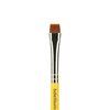 Bdellium Tools Professional Makeup Brush - Travel 714 Flat Eye Definer - Short Wooden Handle for Convenient Travel, For Eye Definition (Yellow, 1pc)