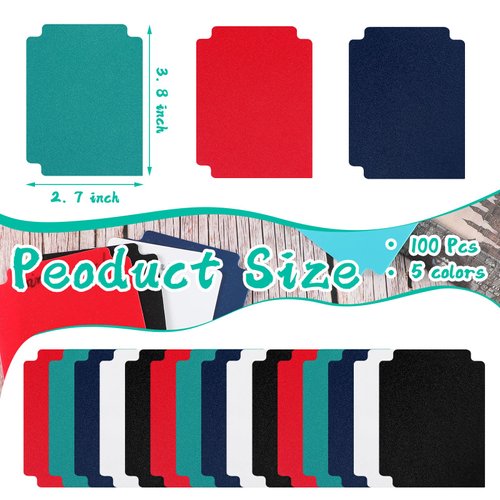 100 Pcs Card Dividers Multicolor Trading Card Separators Sport Baseball Card Sorting Standard Size Card Divider Trading Card Page Dividers for Games Card, 2.7 x 3.8 Inch