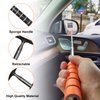 Dickno Car Side Mirror Squeegee, 35.6'' Retractable Rearview Mirror Wiper, Mini Portable Auto Window Squeegee Cleaner, Universal Vehicle Glass Cleaning Tool for Rainy Foggy Weather (Black)