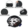 WANDF Drawstring Backpack Sports Gym Sackpack with Mesh Pockets Water Resistant String Bag for Women Men(Black)