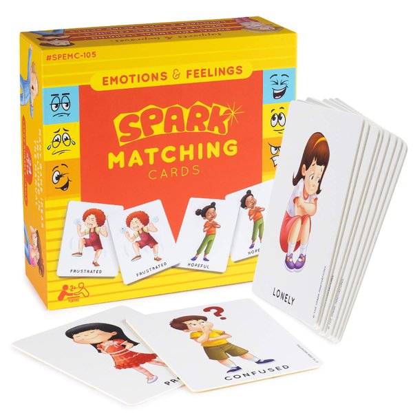 Feelings and Emotions Flash Cards - Memory Game, Social Skills Games, Emotions Cards, Feelings FlashCards, Empathy Game Homeschooling Materials, Preschool Games, Therapy Games for 3 Year Olds and Up