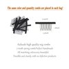 Aiduode Adjustable Elastic Band For Wigs And Making Wigs Adjustable Straps For Wigs Adjustable Wig Bands Sewing in Wig Adjustable Straps For Wigs And Wig Caps(BLACK * 6PCS)