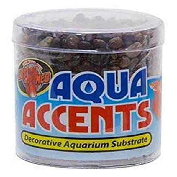 Zoo Med Laboratories AZMBA1 Dark River Pebbles, 1/2-Pound