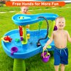 Water Table Pump, Pump and Splash Shady Oasis, Summer Outdoor Splash Table Toys for Kids, Water Table Accessories
