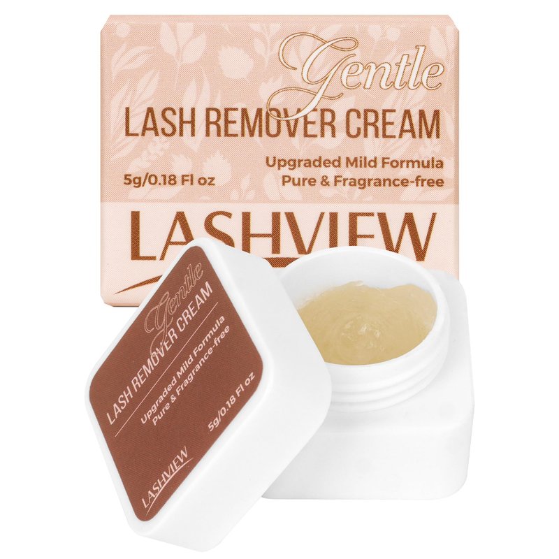 LASHVIEW Eyelash Extension Remover Cream, Gentle Eyelash Glue Remover ...