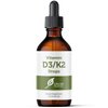 Ultra6 Nutrition Vitamin D and K2 Drops - Liquid Vitamin D3 with K2 Supplements for Adults and Kids - D3/K2 Vitamins Supplement for Supreme Absorption and Healthy Bones - Made in USA