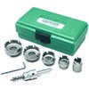 Greenlee 660 7-Piece Quick Change Carbide-Tipped Hole Cutter Set, 7/8" - 2"