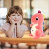 NUGEMS Dinosaur Plushies Toys Dino for Toddlers 16 in. Cute Stuffed Animal Soft Plush Birthday Gifts for Kids, Teens Adults (Pink)