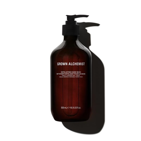 Grown Alchemist Exfoliating Hand Wash. Vanilla, Orange Peel Pumice. Gentle Cleanser Softens and Revitalize Skin (500mL)