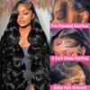 250% Density HD Lace Front Wigs Human Hair 26 inch 13x6 Body Wave Lace Front Wigs Human Hair Pre Plucked Glueless Full Lace Frontal Human Hair Wigs for Women (250 Density Body Wave Wigs, 26inch)