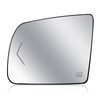 Driver Left Side Heated Mirror Glass - Side View Heated Convex Mirror Glass with Rear Holder and Turn Signal, Replacement For Toyota 2008-2017 Sequoia 2007-2020 Tundra Passenger Side Mirror