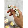 Set of 5 Baby breath bridal hair pins wedding piece tiny flower hairpiece