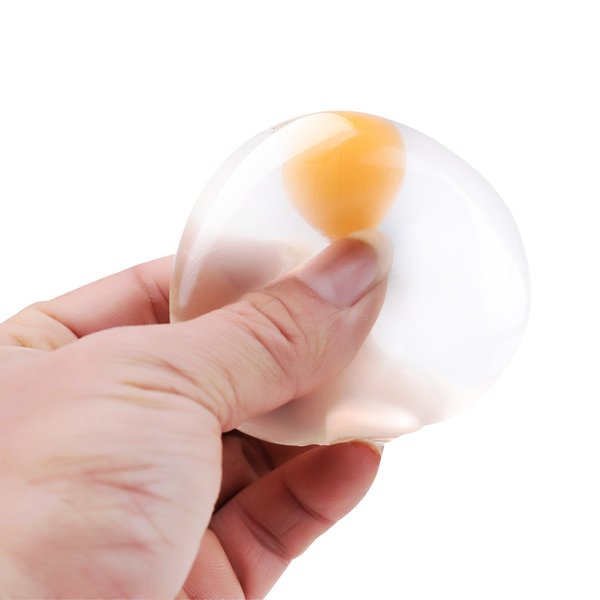 SPLAT IT Egg Yolk Stress Relief Splatter Water Toy (2 Pack), White
