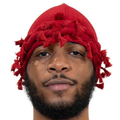 Superior Halo Turban Silk Satin Lined Head Wrap, Pre-Tied Tassel Turban for Men & Women, Turban Durag Wave Cap (Burgundy)