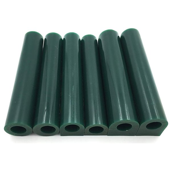 Zevipe 6pcs Jewelry Wax Hole Tube Moulding Carving Wax Ring Casting Mold Wax