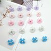 20 Pcs Mini Clover Flower Hair Clips with Cute Rhinestone Hair Barrettes, Convenient Hairpins Easy for Braids Hairstyles, Braiding Hair Accessories for Girls Women (20 Pcs- Mix Color)