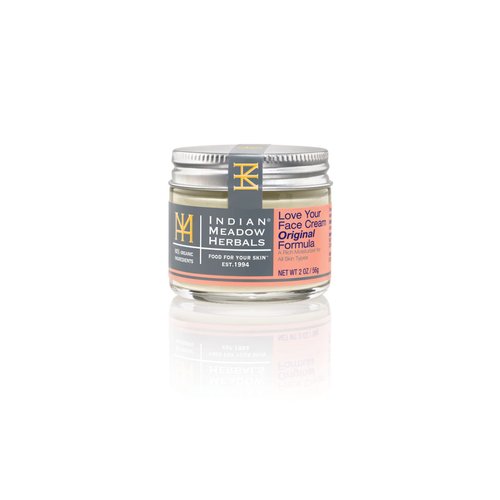 Indian Meadow Herbals Love Your Face Cream (2oz) – Deep Penetrating Rich Moisturizer Cream - Petroleum-Free Skin Repair Cream for All Skin Types