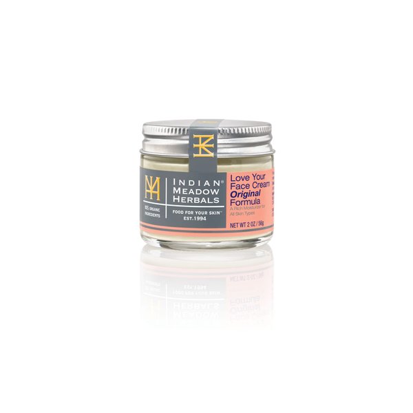 Indian Meadow Herbals Love Your Face Cream (2oz) – Deep Penetrating Rich Moisturizer Cream - Petroleum-Free Skin Repair Cream for All Skin Types