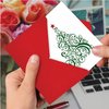 The Best Card Company - 12 Beautiful Merry Christmas Cards (1 Design, 12 Cards) - Bulk Boxed Xmas Stationery Set with Envelopes - Just Fir You B6019DXSG