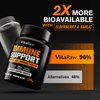 Immune Support Vitamins - Elderberry with Zinc, Vitamin C, and Garlic for Adults - Sambucus Black Elderberry Capsules & Echinacea Immunity Renewal Complex - Powerful Vegan 10 in 1 Immune Defense