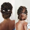 9PCS Gold Wedding Bridal Hair Combs Pearl Hair Pins Clips Vintage Hair Headpiece Jewelry for Bridesmaids Brides Flower Girls Hair Accessories