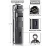 TOMOLO Torch Lighter Quadruple 4 Jet Flame Refillable Butane Cigar Lighter with Cigar Punch,Gift Box(Gunmetal)