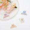 VOCOSTE Octopus Claw Clip, Acetate Hair Clips, Small Hair Barrette, Funny Claw Clips for Women, White