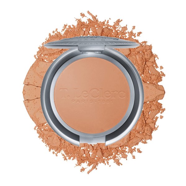 T. Leclerc Compact Pressed Powder - Super-Blendable Face Makeup Longwear Portable Matte Finish Radiant Natural Medium to Full Coverage Airbrushing Mineral Base For Pores & Imperfections (Beige)